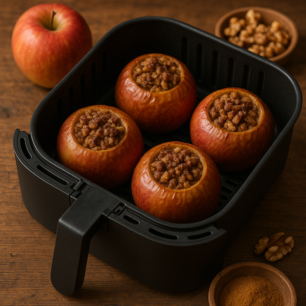 Manzana rellena recetas freidora de aire