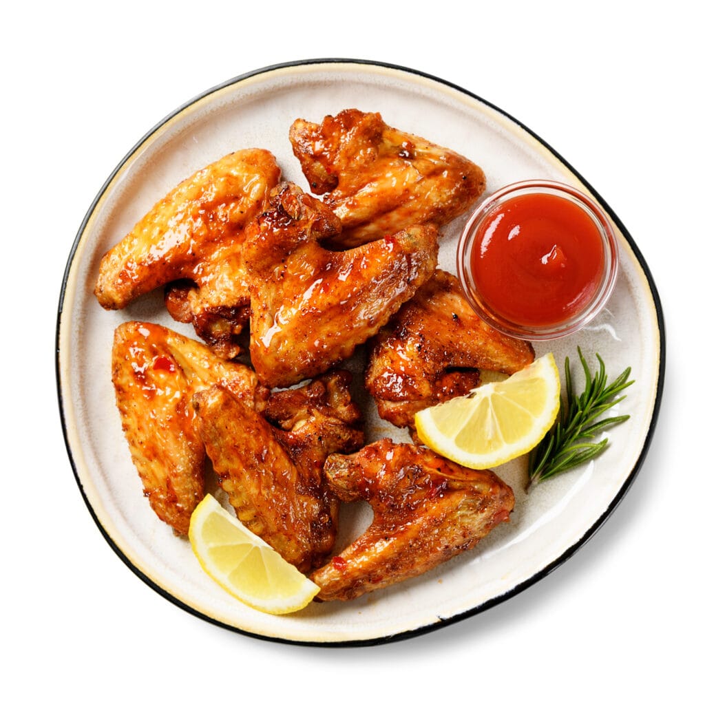 Alitas de pollo crujientes estilo barbacoa 