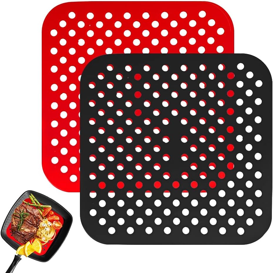 alfombrillas de silicona reutilizables para freidora de aire