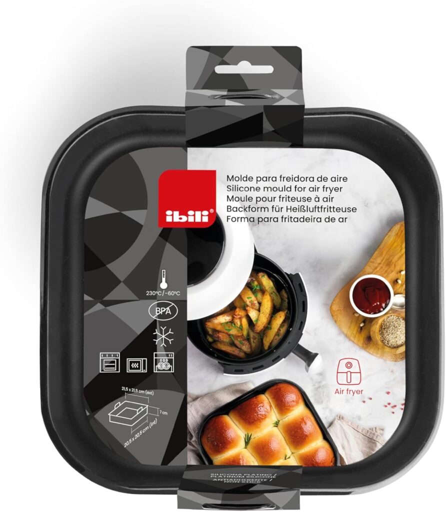 recipiente de silicona reutilizable accesorios para freidoras de aire