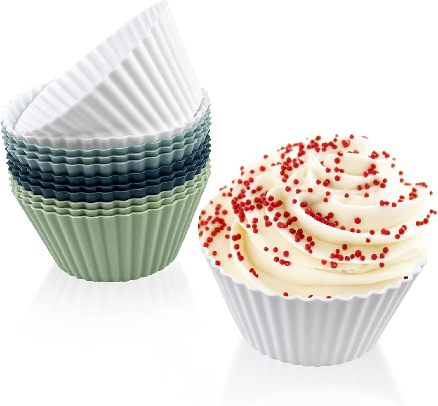 Moldes de silicona para muffins y postres en freidora de aire