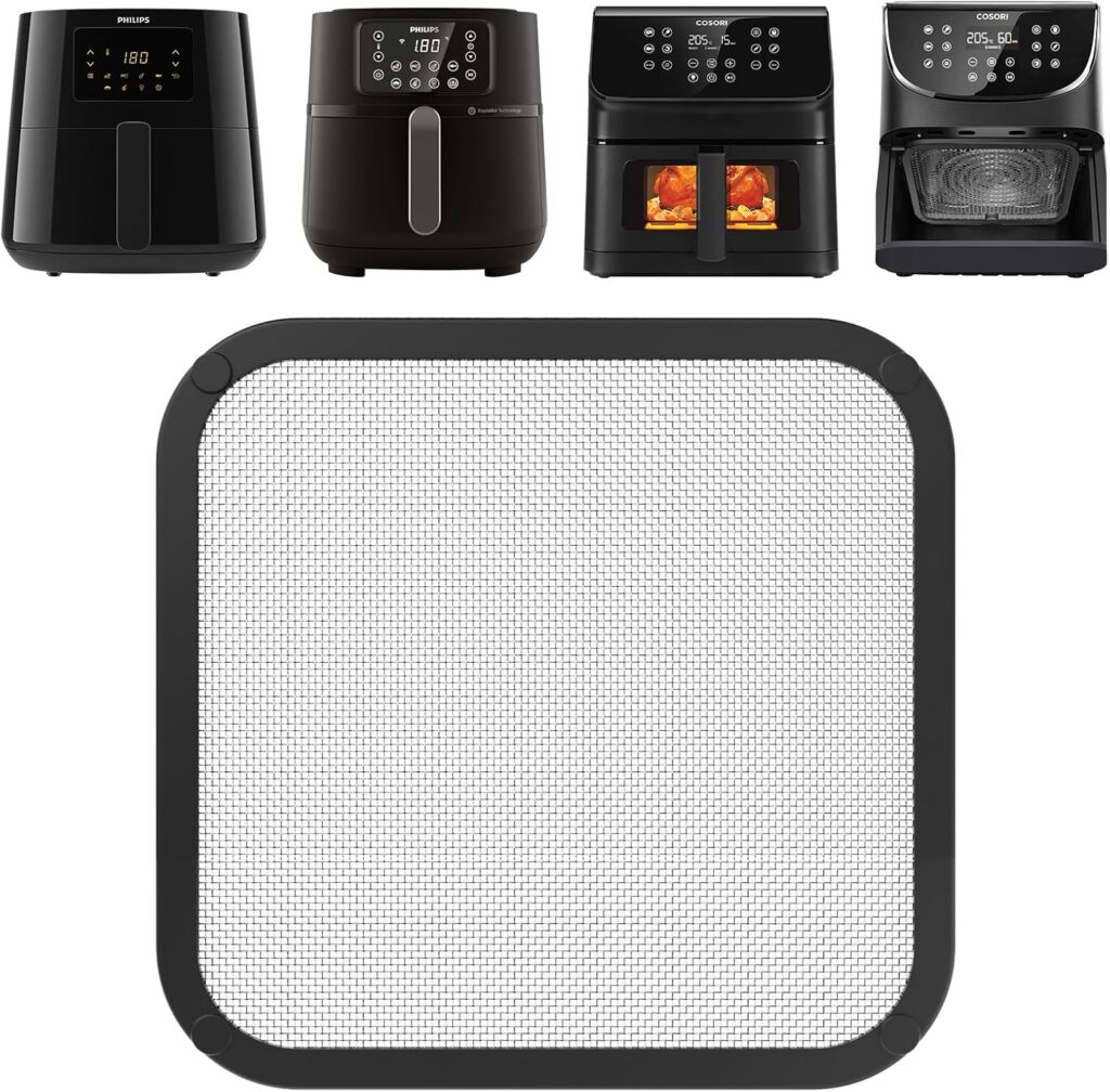 protector antisalpicaduras de silicona para freidora de aire