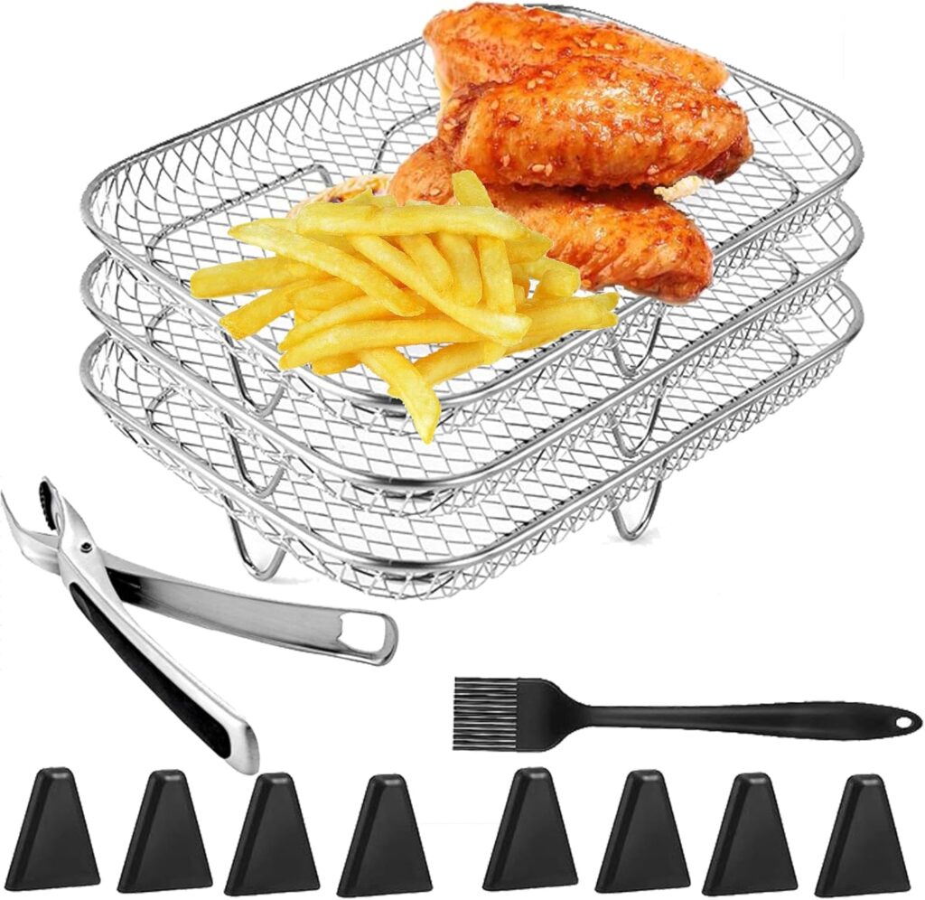 rejilla de acero inoxidable para freidora de aire