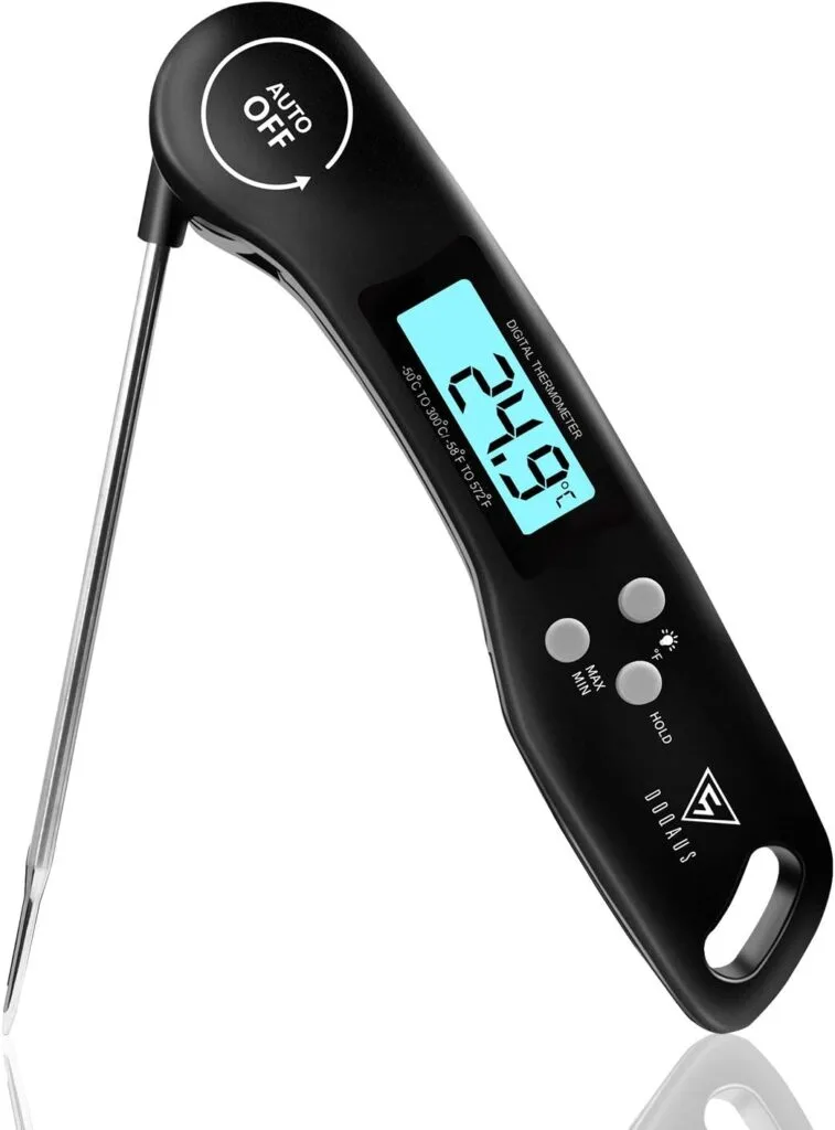 termómetro digital de cocina con sonda plegable