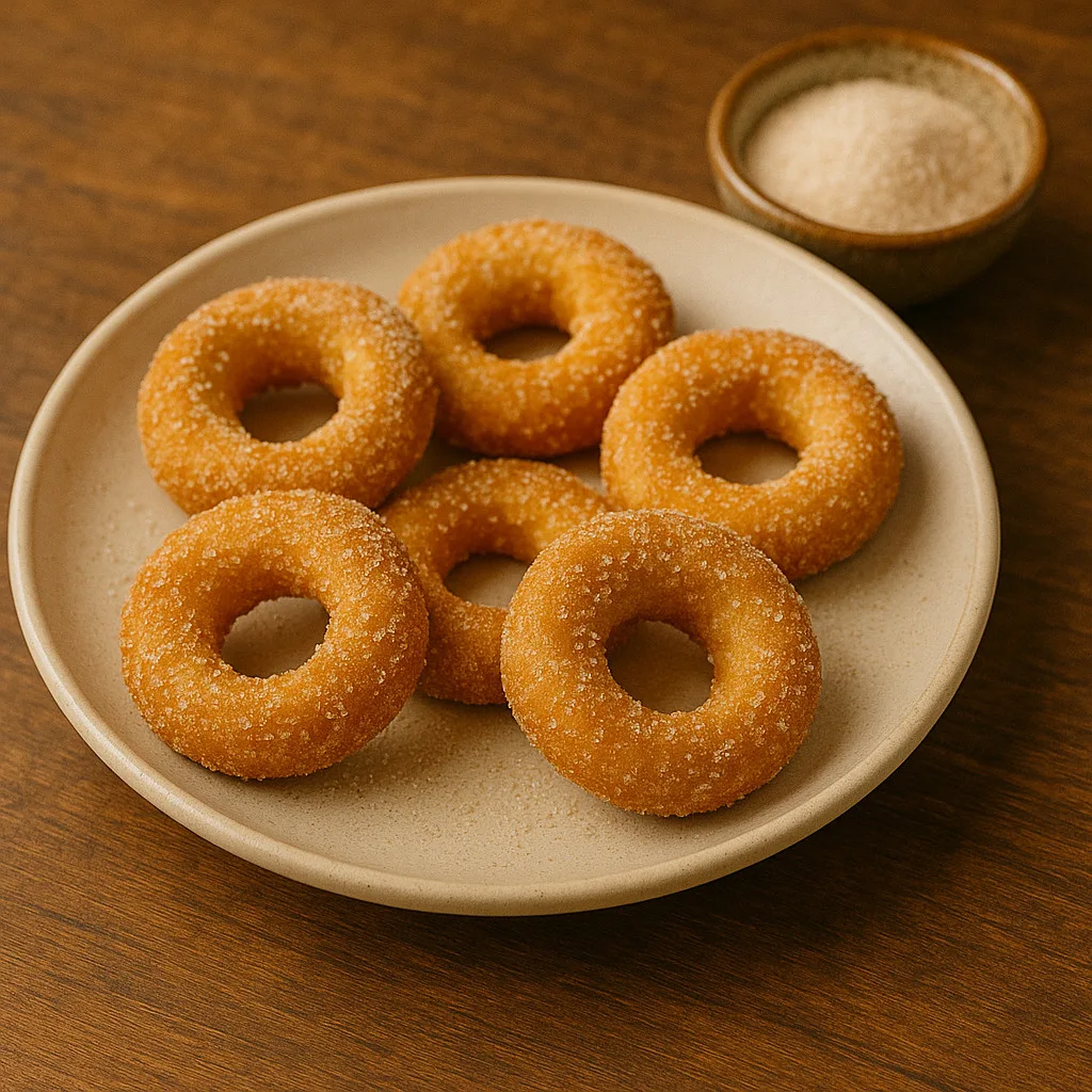 Rosquillas de yogur en freidora de aire