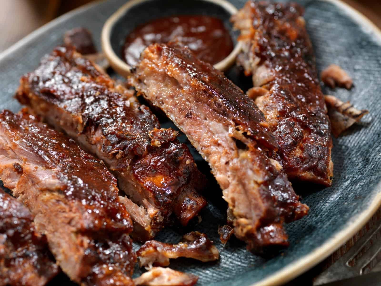 Costillas de cerdo en freidora de aire