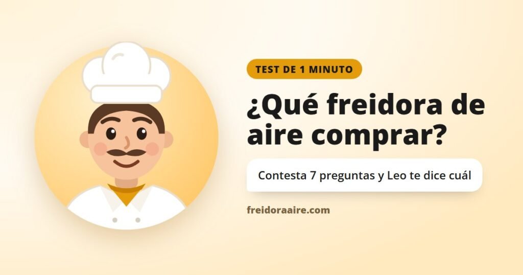 Qué freidora de aire comprar: Leo, el cocinero virtual de FreidoraAire, te ayuda a elegir